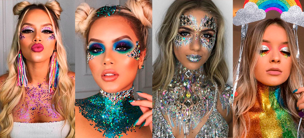 Make de carnaval de glitter
