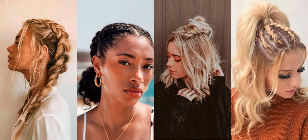 Penteado com tranças