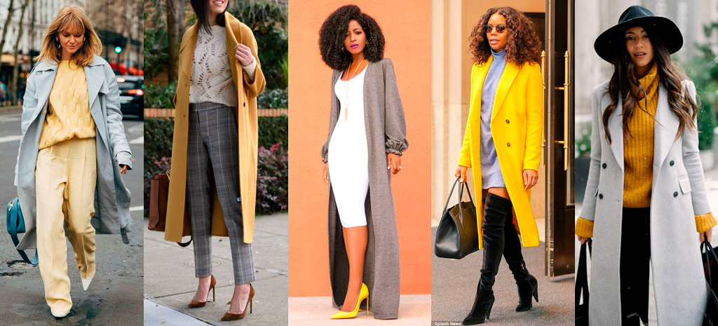 looks misturando amarelo e cinza pantone