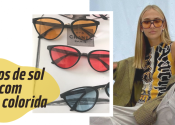 Tendências: óculos de lente colorida