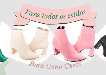 4 opções de cores para a bota de cano curto Tanara.