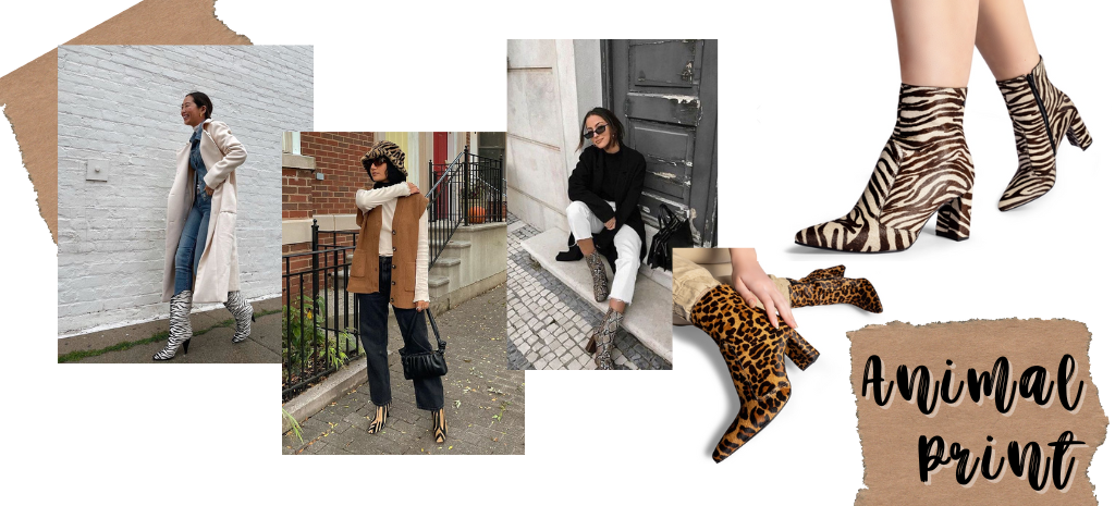 As animal print boots deixam o look estiloso sem esforços. (Fotos: divulgação).