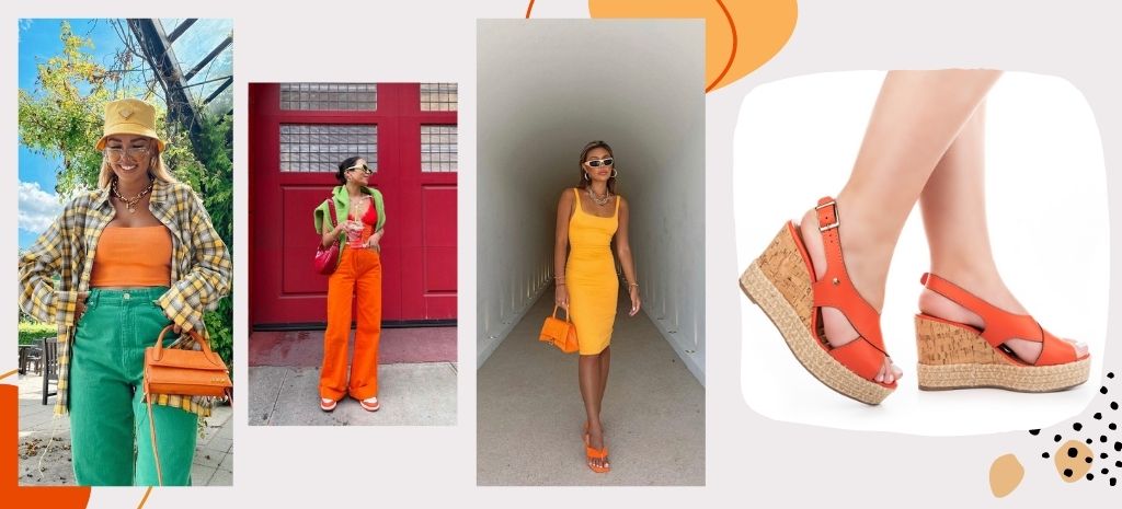 A cor laranja traz energia e criatividade ao visual! (Fotos: divulgação).