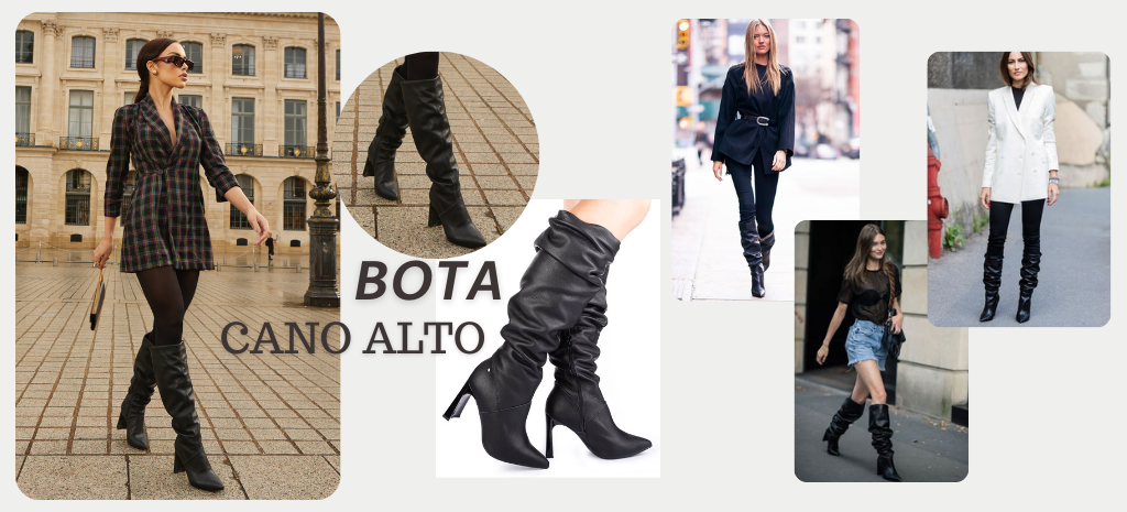 Conheça a bota de cano alto slouchy que está fazendo a cabeça das fashionistas! (Fotos: divulgação).