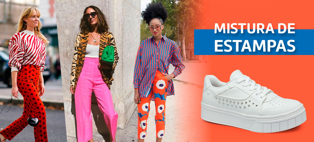 A mistura de estampas é o auge do estilo mix & match. (Fotos: divulgação)