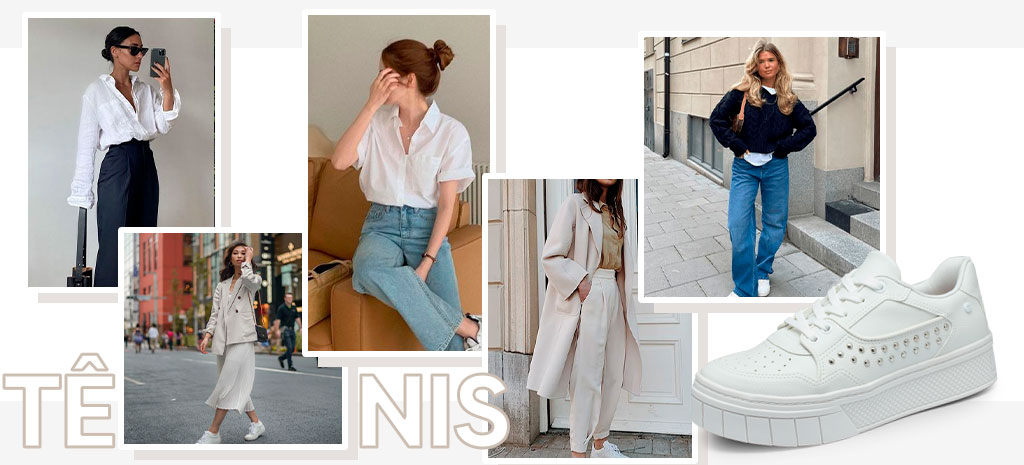 O tênis branco é a escolha perfeita para quem quer versatilidade. (Fotos: divulgação)