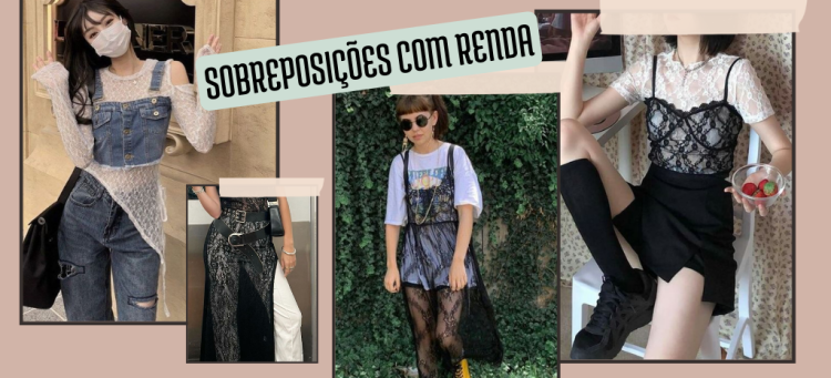Sobreposições com renda são o truque para um look com carinha de elaborado. (foto: divulgação)