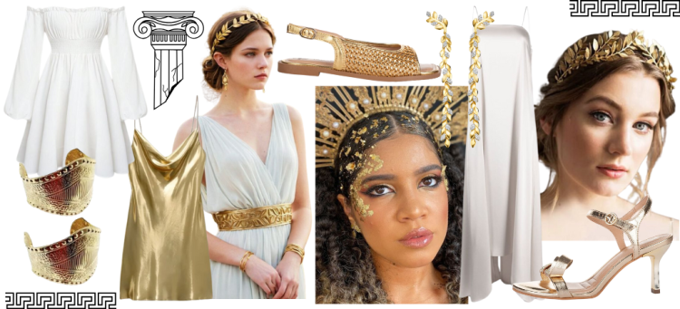 Ideias de fantasias descomplicadas para o Halloween: deusa grega moderna. (Fotos: divulgação)