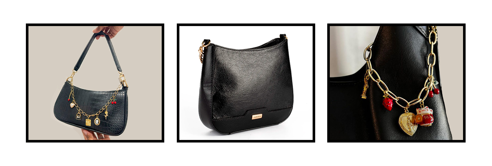 Bag Charm: Corrente com Berloques