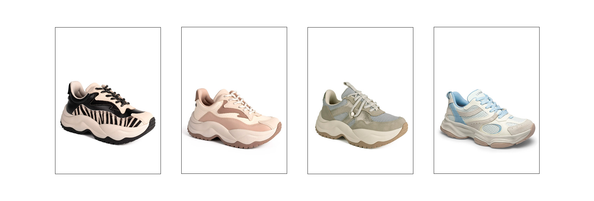O dad sneaker se tornou febre na moda.